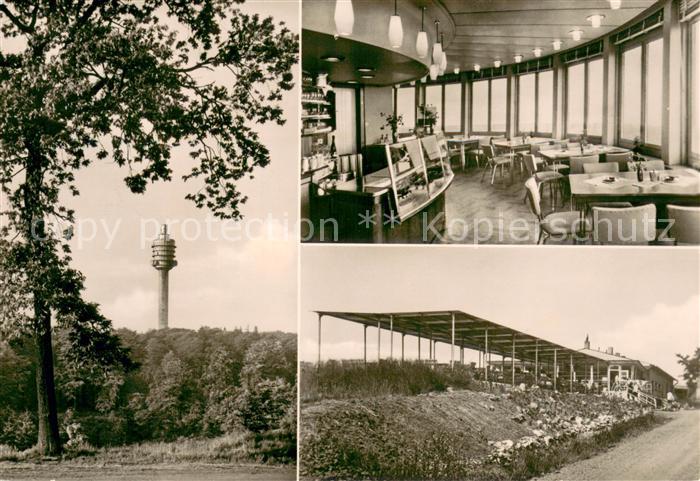 Bad Frankenhausen Fernsehturm Blick vom Obelisk TurmCafe Gaststaette