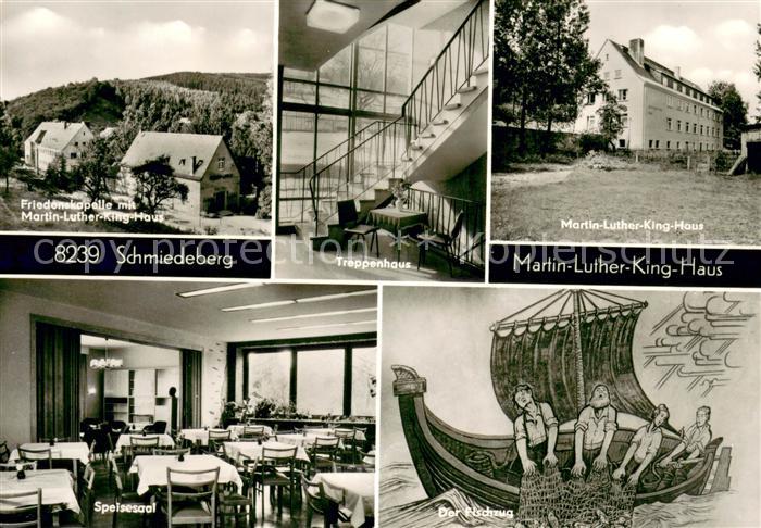 Schmiedeberg Dippoldiswalde Friedenskapelle mit Martin Luther King Haus Treppen