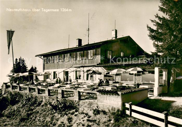 Tegernsee Bayern Neureuthhaus Berggasthof Terrasse