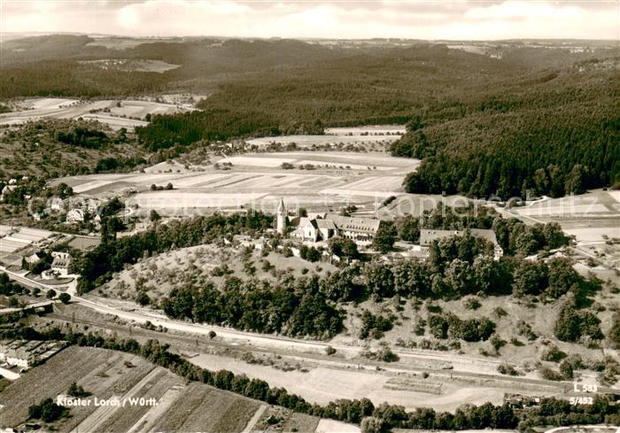 Lorch Wuerttemberg Kloster Fliegeraufnahme
