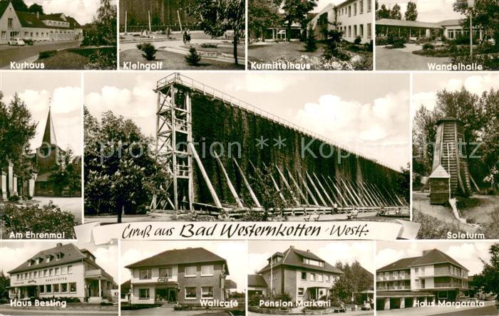Bad Westernkotten Kurhaus Kleingolf Kurmittelhaus Wandelhalle Ehrenmal Saline So
