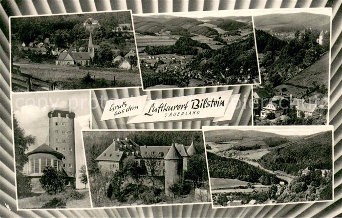 Bilstein Sauerland Teilansichten Luftkurort Landschaftspanorama