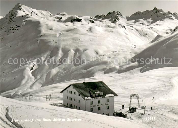 Partenen Vorarlberg Alpengasthof Piz Buin Wintersportplatz Silvretta