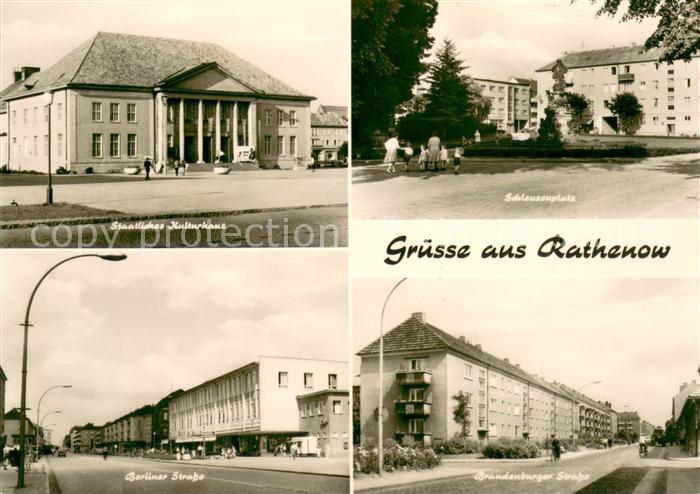 Rathenow Kulturhaus Schleusenplatz Berliner Strasse Brandenburger Strasse Wohnsi