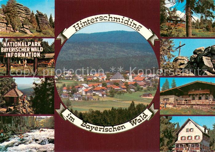 Hinterschmiding Panorama Nationalpark Bayerischer Wald Gipfelkreuz Felsen Bauern