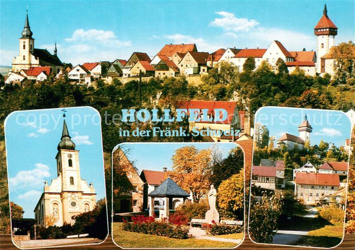 Hollfeld Ortsansichten Kirche Denkmal Statue