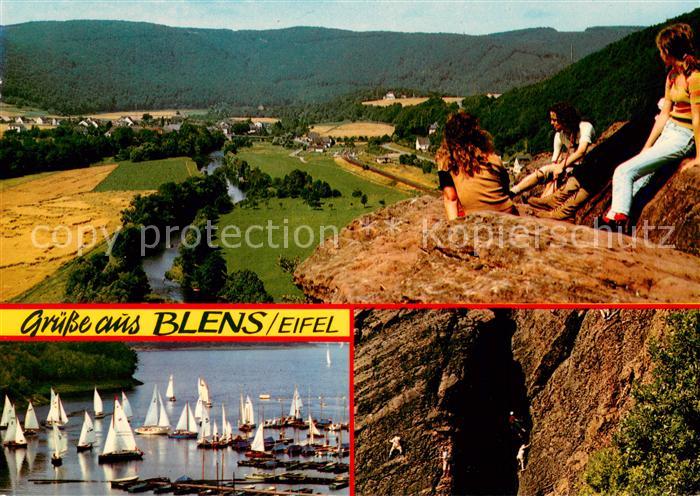 Blens Panorama Blick ins Tal der Rur Felsen Kletterfelsen Nationalpark Eifel Sta