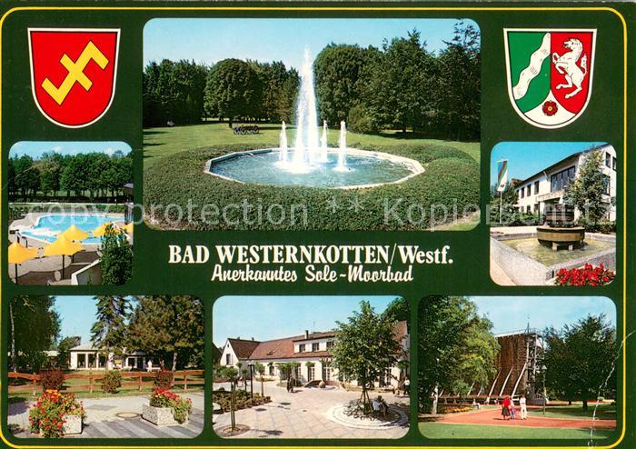 Bad Westernkotten Heilbad Sole-Moorbad Park Springbrunnen Freibad Kurhaeuser Sal
