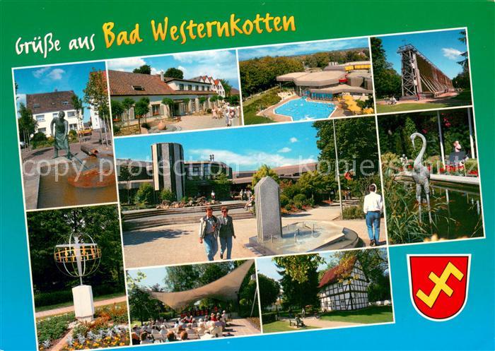 Bad Westernkotten Hellweg Sole Thermen Kurpark Brunnen Figur Gradierwerk