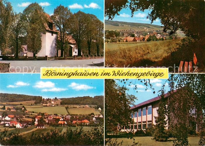 Boerninghausen Panorama Wiehengebirge Kirche Schule