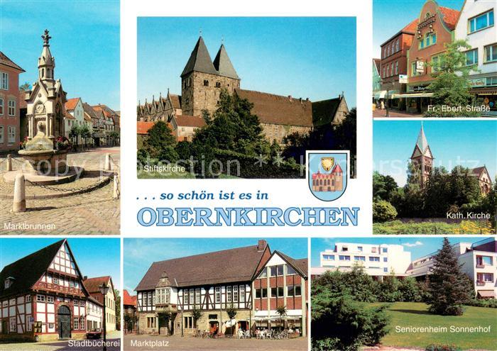 Obernkirchen Marktbrunnen Stiftskirche Friedrich Ebert Strasse Kirche Seniorenhe