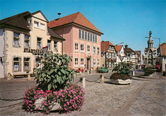 Obernkirchen Marktplatz Brunnen Rathaus