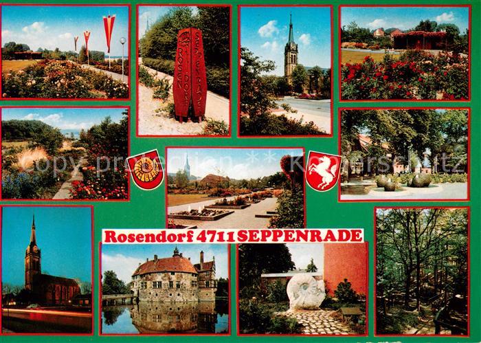 Seppenrade Rosengarten Park Kirche Schloss