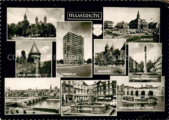 Maastricht Kerkengroep Vrijthof Pater Vinktoren St. Servaasbrug Torenflat 't Moo