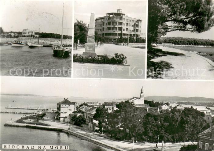 Biograd Hafen Denkmal Hotel Promenade