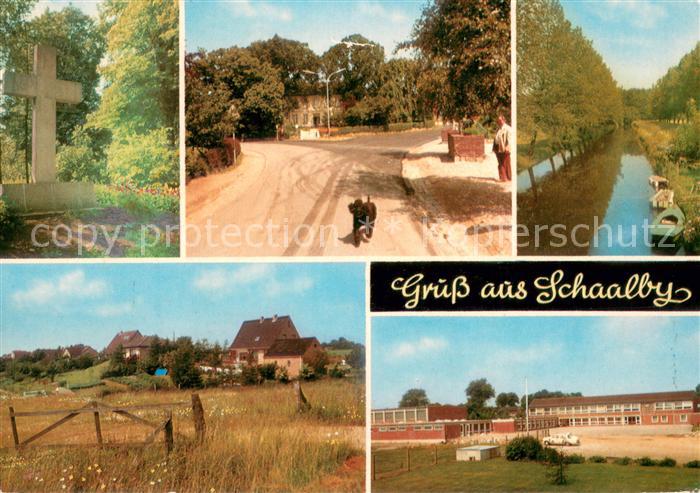 Schaalby Teilansichten Kreuz Partie am Kanal