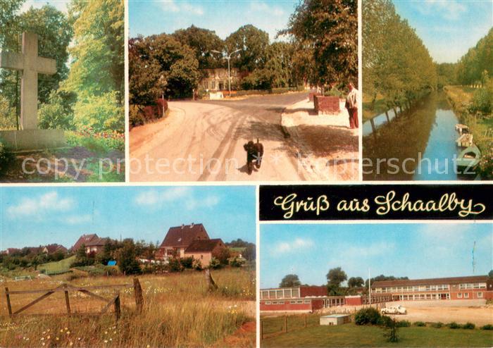 Schaalby Teilansichten Kreuz Partie am Kanal