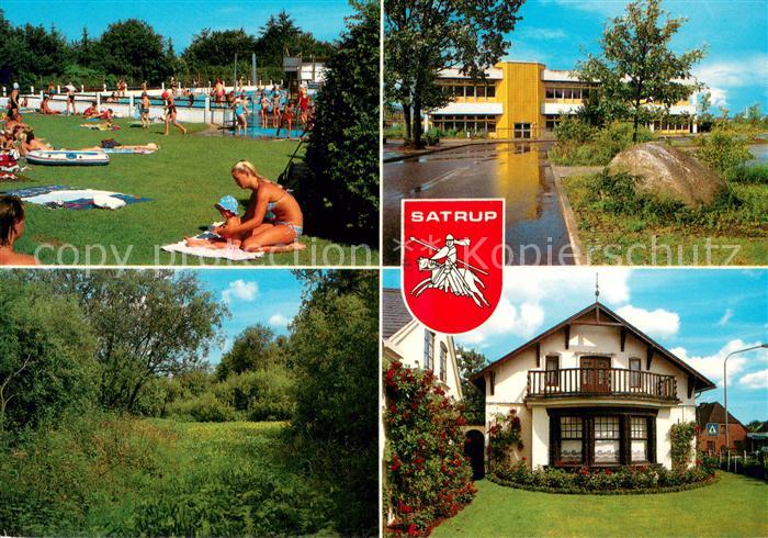 Satrup Freibad Schule Satrupholmer Moor Wohnhaus