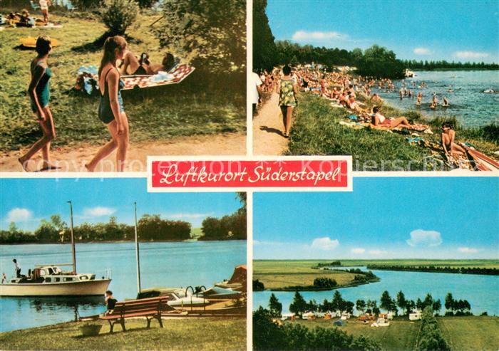 Suederstapel Luftkurort an der Eider Badestrand Landschaftspanorama Campingplatz