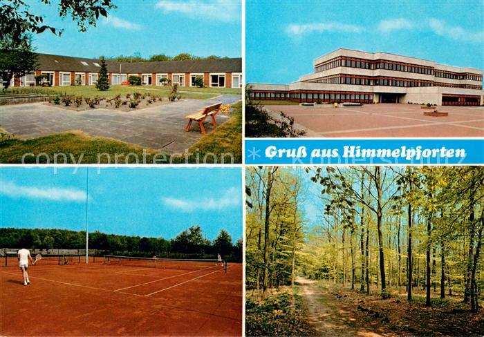 Himmelpforten Niederelbe Schule Sportanlagen Tennisplatz Waldpartie