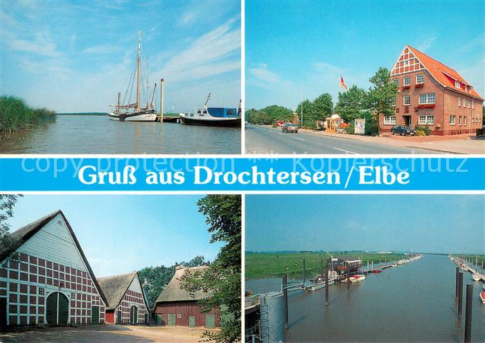 Drochtersen An der Elbe Segelboot Gaststaette Alte Scheunen