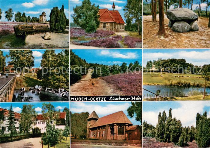 Mueden oertze Loens-Stein Gedenkstein Kapelle Linde-Stein Jugendherberge Kirche
