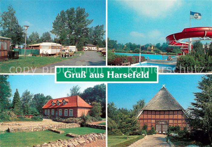 Harsefeld Campingplatz Freibad Reetdachhaus