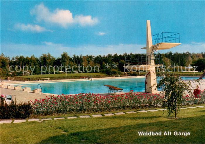 Alt Garge Waldbad Freibad Sprungturm