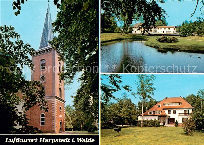 Harpstedt Kirche Partie am Wasser Villa