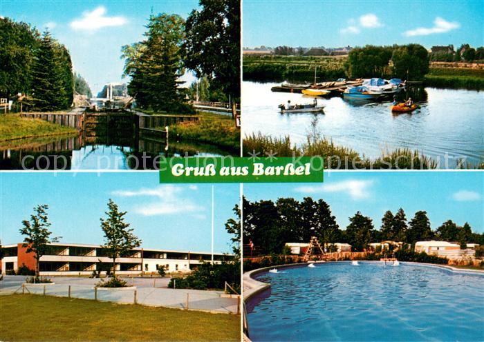 Barssel Schleuse Bootsanleger Freibad