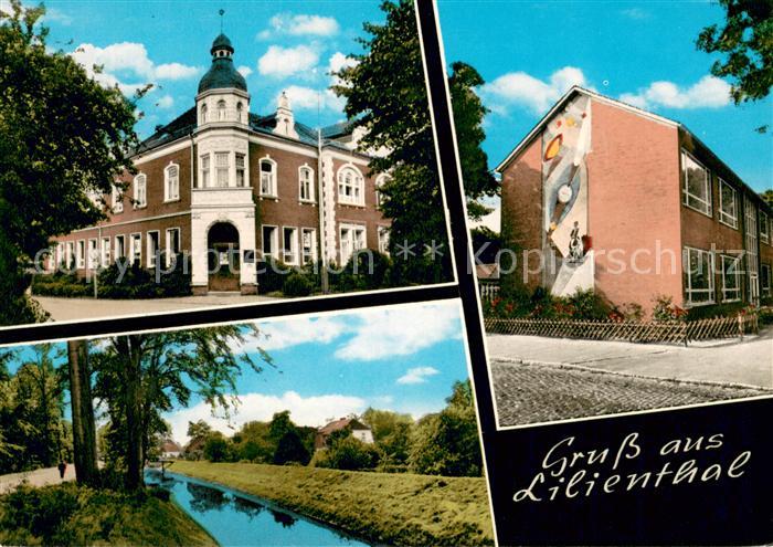 Lilienthal Bremen Altes Gebaeude Schule Partie an der Wuemme