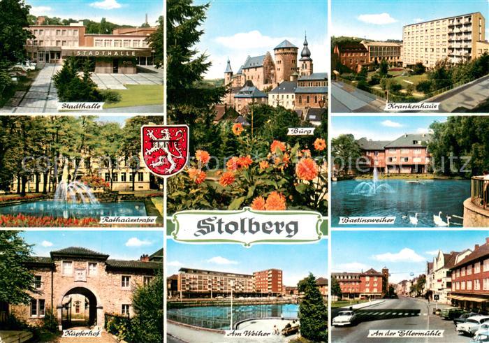 Stolberg Rheinland Stadthalle Burg Krankenhaus Weiher Kupferhof Motiv Innenstadt