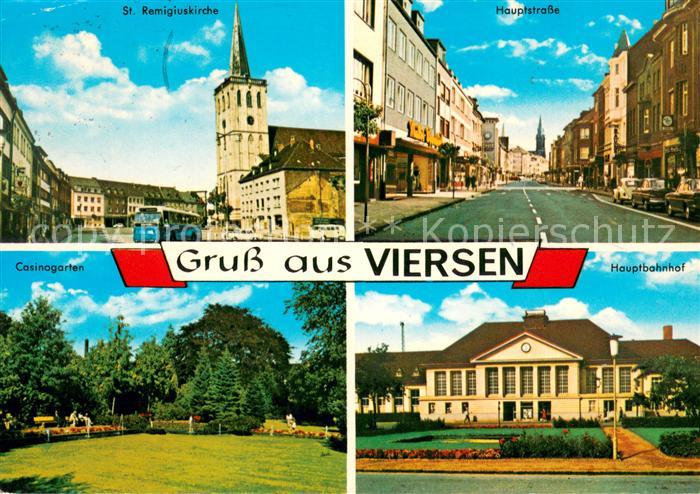 Viersen St. Remigiuskirche Hauptstrasse Hauptbahnhof Casinogarten