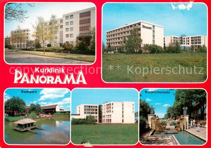 Bad Waldliesborn Kurklinik Panorama Badepark Kurpromenade