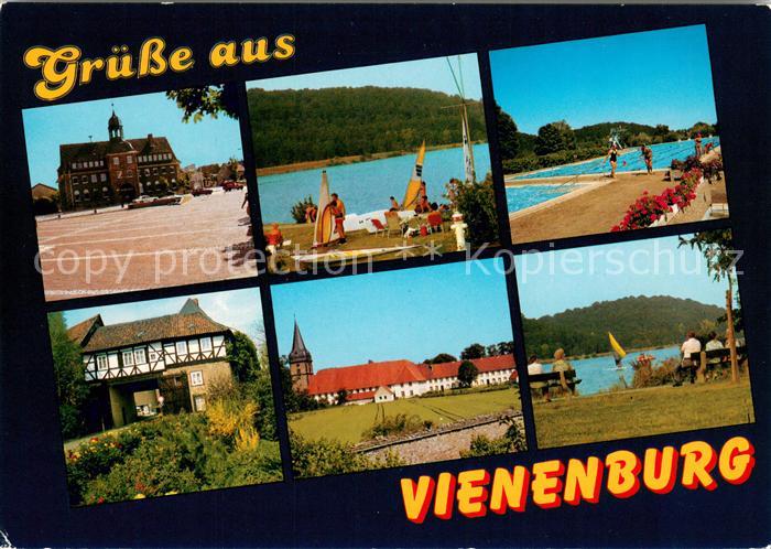 Vienenburg Rathaus Altstadt Burg Kirche Freibad Uferpartie am See