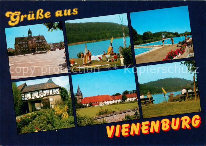 Vienenburg Rathaus Innenstadt Burgtor Kloster Freibad Partie am See