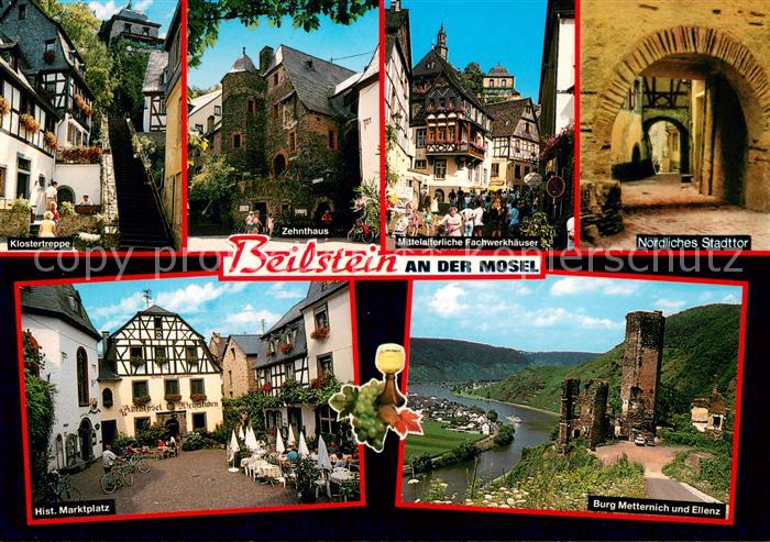 Beilstein Mosel Klostertreppe Zehnthaus Mittelalterliche Fachwerkhaeuser Altstad