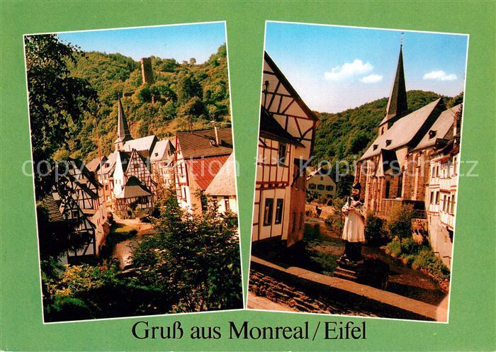Monreal Eifel Altstadt Fachwerkhaeuser Kirche
