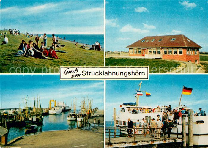 Strucklahnungshoern Badestrand Gaststaette Hafen Faehre