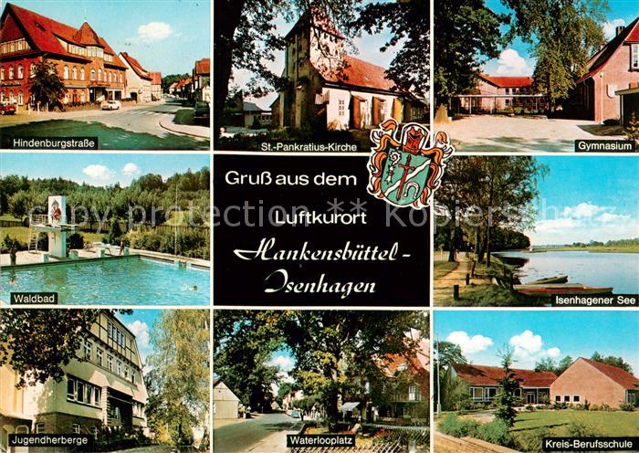 Isenhagen Hindenburgstrasse St Pankratius Kirche Gymnasium Waldbad Isenhagener S