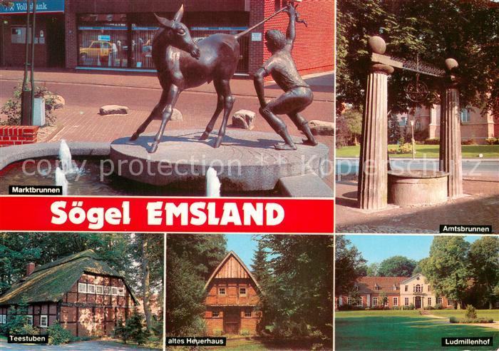 Soegel Marktbrunnen Amtsbrunnen Teestuben Altes Heuerhaus Ludmillenhof