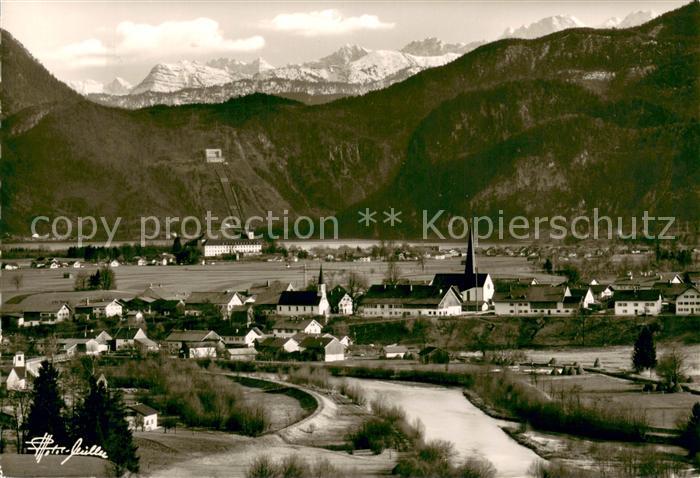 Grossweil Kloster Schlehdorf am Kochelsee Walchenseekraftwerk und Karwendelgebir