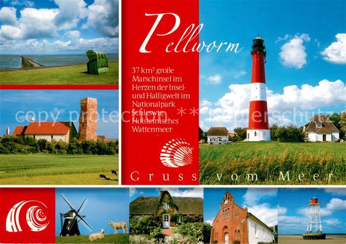 Pellworm Strand Aussichtsturm Leuchtturm Windmuehle Friesenhaus Rathaus