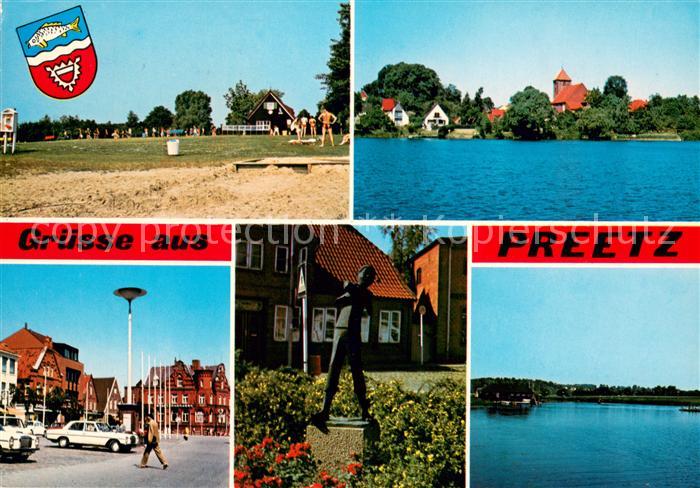 Preetz Holstein Strand Panorama Marktplatz Statue Seepartie