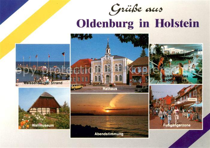 Oldenburg Holstein Weissenhaeuser Strand Rathaus Badeparadies Wallmuseum Abendst