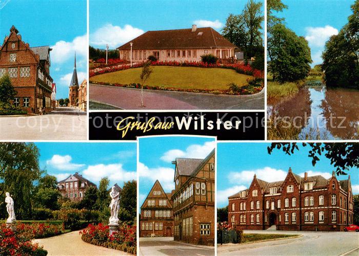 Wilster Orts und Teilansichten Park Teich
