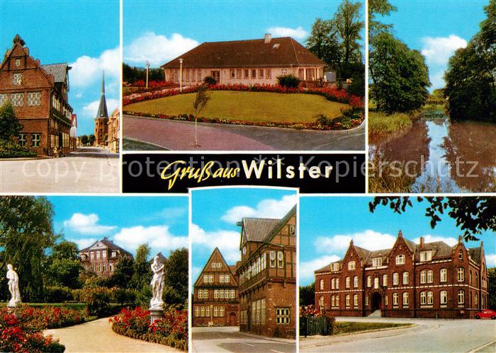 Wilster Orts und Teilansichten Park Teich