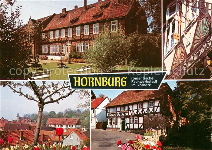 Hornburg Wolfenbuettel Heimatmuseum Zunftzeichen Blick vom Hagenberg Hagenmuehle