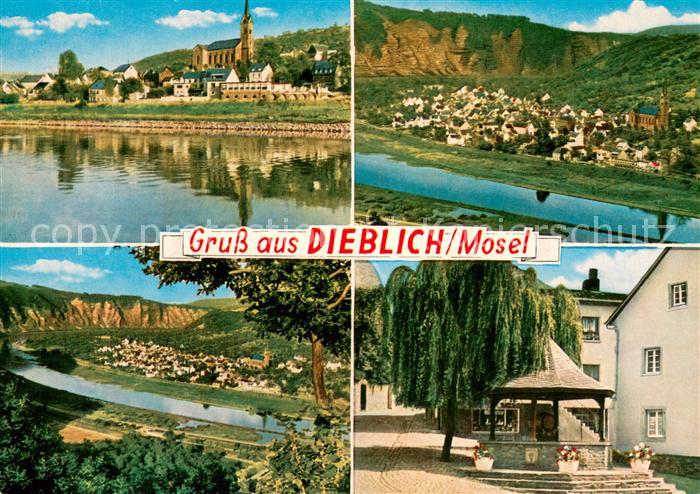 Dieblich Moselpartien Brunnen Pavillon