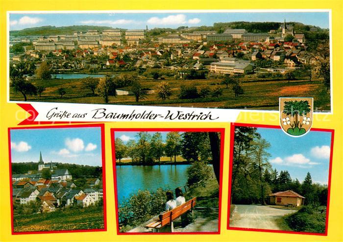 Westrich Baumholder Panorama Kirchen Partie am Weiher Waldhaus